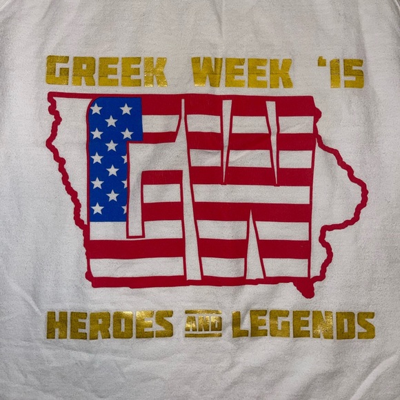 Comfort Colors Alpha Chi Omega/AXO Gold Foil Tank Top - Greek Week - Picture 2 of 4